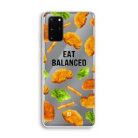 Eat Balanced: Samsung Galaxy S20 Plus Transparant Hoesje