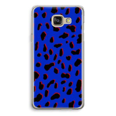 Blue Leopard: Samsung Galaxy A5 (2016) Transparant Hoesje