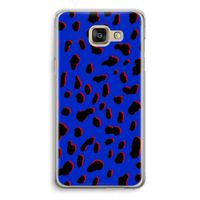 Blue Leopard: Samsung Galaxy A5 (2016) Transparant Hoesje