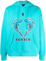 Botter hoodie à logo imprimé - Bleu