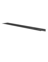 Hotbath &More Planchet 80 cm inclusief bevestigings rails met 2 uitsparingen voor een zeepdispenser of beker Geborsteld zwart PVD