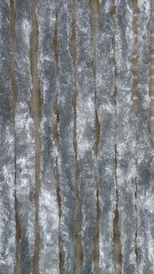 Kattenstaart vliegengordijn 100x230 grijs gevlamd