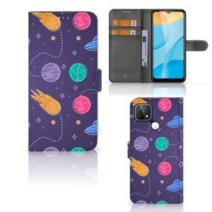 OPPO A15 Wallet Case met Pasjes Space