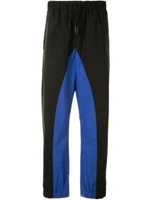Marcelo Burlon County of Milan pantalon de jogging bicolore - Noir