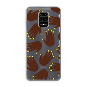 Hands dark: Xiaomi Redmi Note 9 Pro Transparant Hoesje