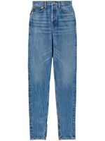 RE/DONE jean Super High Rise Drainpipe slim - Bleu