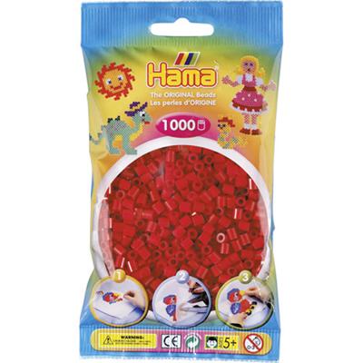 Hama strijkkralen 1000 stuks donkerrood