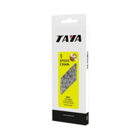 Taya ketting 408h 1/2x3/32 1-speed zwart/zwart 112 schakels hangkaart