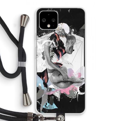 Camouflage de sommeil: Pixel 4 Transparant Hoesje met koord