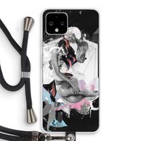 Camouflage de sommeil: Pixel 4 Transparant Hoesje met koord