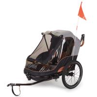 Bobike 2 1 fietskar 20 Inch Unisex Zwart/Grijs