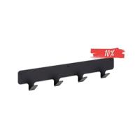 LIROdesign kapstok Valencia - wandkapstok zwart - 40 cm