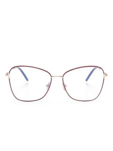 TOM FORD Eyewear lunettes de vue à monture métallique oversize - Violet