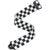 D&apos;Addario 50BAL13 Auto Lock Woven Nylon Guitar Strap Skater Checkerboard gitaarband