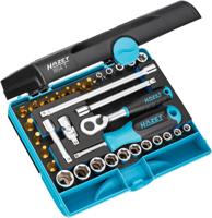 HAZET Dopsleutelset 854T | 1/4 inch (6,3 mm) vierkant hol | Buiten-zeskant-tractieprofiel, Buiten-TORX®-profiel, Binnen-TORX®-profiel, Sleufprofiel |
