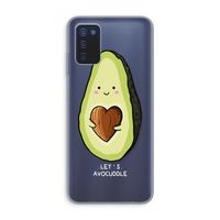 Avocuddle: Samsung Galaxy A03s Transparant Hoesje
