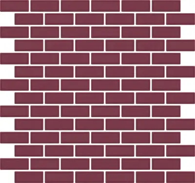 Mozaïektegel Roca ROCK ART FMVT6MD051 WAMoz.300X300 Burdeos 10mm Mat