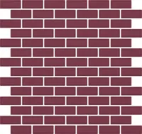 Mozaïektegel Roca ROCK ART FMVT6MD051 WAMoz.300X300 Burdeos 10mm Mat