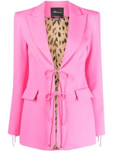 Blumarine blazer lacé à revers pointus - Rose