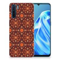 OPPO A91 | TPU bumper | Batik Brown