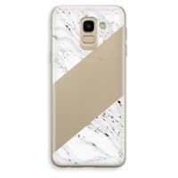 Biggest stripe: Samsung Galaxy J6 (2018) Transparant Hoesje