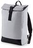 Atlantis BG138 Reflective Roll-Top Backpack - Silver-Reflective - 26 x 43 x 13 cm