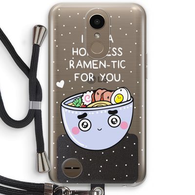 I'm A Hopeless Ramen-Tic For You: LG K10 (2017) Transparant Hoesje met koord