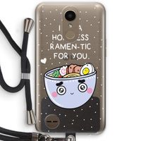 I'm A Hopeless Ramen-Tic For You: LG K10 (2017) Transparant Hoesje met koord