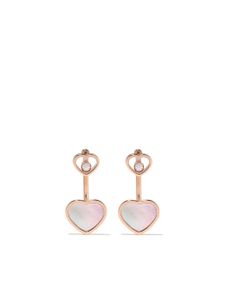 Chopard boucles d'oreilles en or rose 18ct Happy Hearts