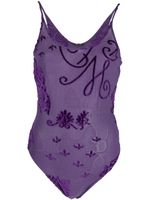 Giorgio Armani Pre-Owned body à appliqués (années 1990) - Violet