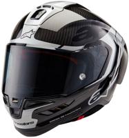 ALPINESTARS Supertech R10 Element, Integraalhelm, Zwart Carbon-Zilver-Zwart