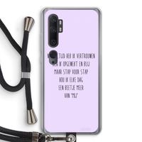 Zelfvertrouwen: Xiaomi Mi Note 10 Pro Transparant Hoesje met koord