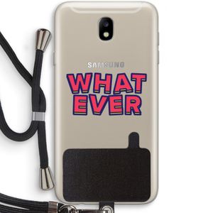 Whatever: Samsung Galaxy J7 (2017) Transparant Hoesje met koord