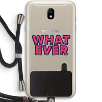 Whatever: Samsung Galaxy J7 (2017) Transparant Hoesje met koord