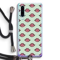 Lipjes: Huawei P30 Transparant Hoesje met koord