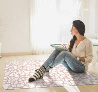 Roze koeienprint Vinyl tapijt