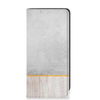 Samsung Galaxy A41 Book Wallet Case Wood Concrete