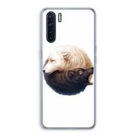 Yin Yang Wolves: Oppo A91 Transparant Hoesje