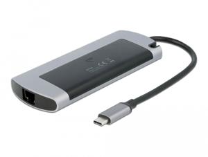 DeLOCK 87767 laptop dock & poortreplicator Bedraad USB 3.2 Gen 1 (3.1 Gen 1) Type-C Grijs