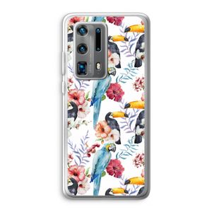 Bloemen tukan: Huawei P40 Pro Plus Transparant Hoesje
