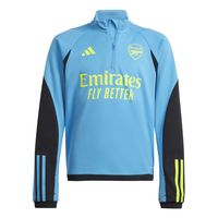 adidas Arsenal Trainingstrui 1/4-Zip 2023-2024 Kids Blauw Zwart Geel