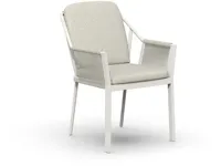 Tierra Outdoor stapelbare dining tuinstoel liv crème white