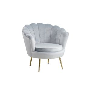 Fauteuil Chanelle Lichtgrijs 136 cm