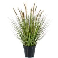 Kunstplant groen gras sprieten 71 cm. - thumbnail