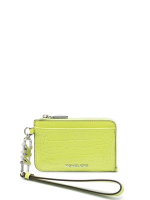 Michael Michael Kors porte-cartes à effet peau de crocodile embossé - Vert