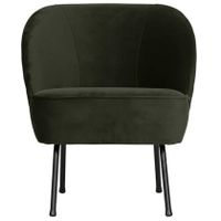 BePureHome Vogue Fauteuil - Fluweel Donkergroen