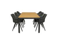 Qopps Mikos tuintafel 220 met 6 Hartman Sophie studio xerix tuinstoel