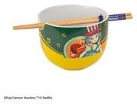 KPop Demon Hunters Ramen Bowl with Chopsticks Zoey Hamburger