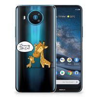 Nokia 8.3 Telefoonhoesje met Naam Giraffe - thumbnail