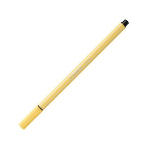 STABILO Pen 68, premium viltstift, licht geel, per stuk